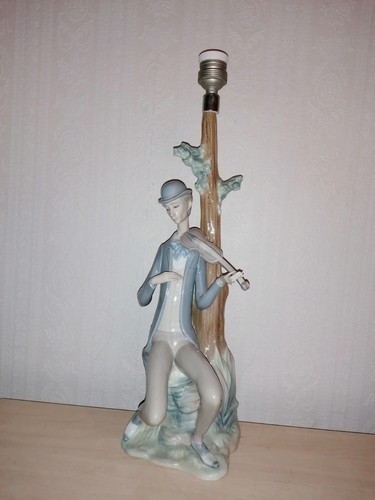 Lladro porcelain figure lamp - porcelain,