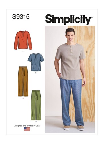 Simplicity 9315 men knit - simplicity, men's