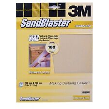 3M SANDBLASTER SANDPAPER BETWEEN COATS PAINT STRIPPING P180 20180UK - PACK OF 3