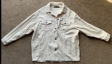 Zara Cream Cord Jacket Size