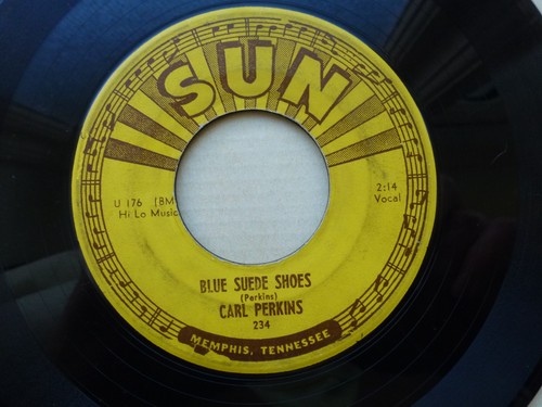 Carl perkins blue - 45, suede
