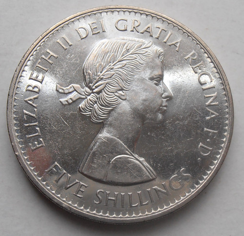 1960 crown five shilling - five,