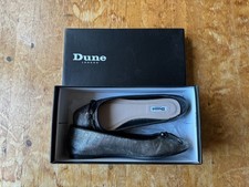 DUNE LONDON JEWEL DOLLY SHOES UK 6 PUMPS WORK FLATS W/ BOX