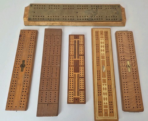 Vintage cribbage wooden game - cribbage,