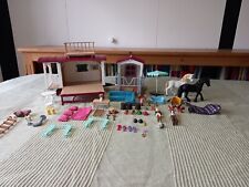 Schleich Horses bundle with caravan, stable, horses, riders and kit