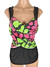 Vintage 90s Black Pink Floral