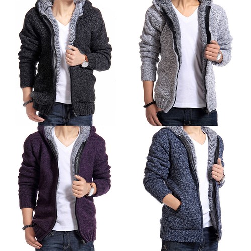 Mens faux fur lined jacket - fur,