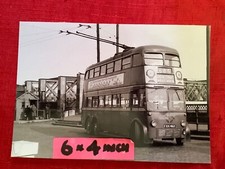 LONDON TROLLEYBUS PHOTO B/W No