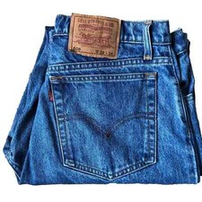 Levis 506 blue denim  jeans W 34 L 32 vintage