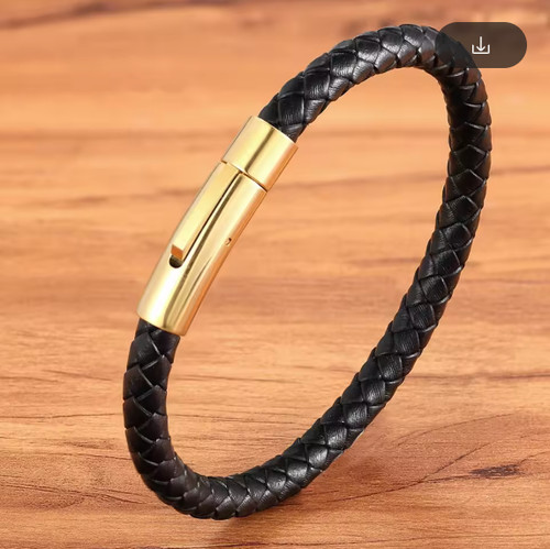 Men genuine leather - genuine, bracelet
