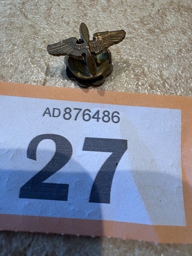 Old brass aviation winged - brass,