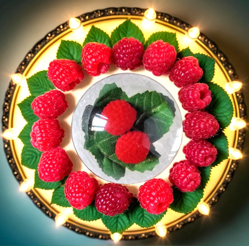 Studio art lucite paperweight - lucite,