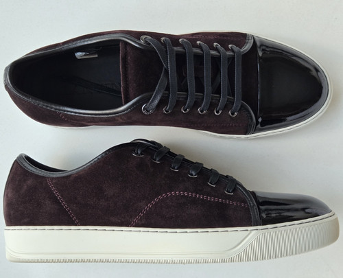 Lanvin dark burgundy suede - burgundy,