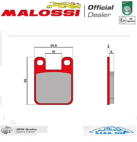 Brake pads malossi ant mhr - brake,