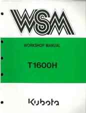 Kubota Ride on Mower Garden Tractor T1600H Workshop Service Manual T 1600 H