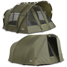Lucx® Fishing Tent + Throw Carp Tent 1, 2, 3 Man Bivvy + Winter Skin "Leopard"