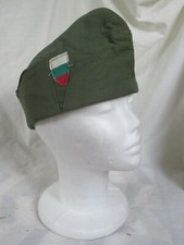 Soviet Era Bulgarian military garrison cap forage hat army communist flat side