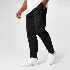 Slazenger Zip Pocket Open Hem Poly Pant Tracksuit Bottoms Jogging Pant XS - 4XL