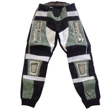Bike It Kids Motocross Moto-X Race Pants Dixon Racing Black Silver Small