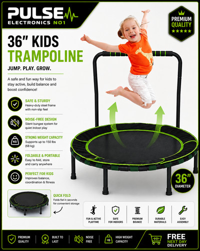 Veluoess 36in kids trampoline - 36in,