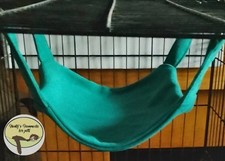 Hunty's Cosy large hammock  chinchilla, ferret, rat, Guinea pig,degu.Etc. Green