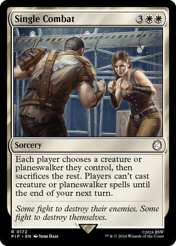 Mtg single combat - single,