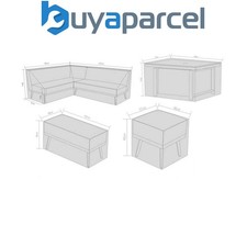 Signature Weave Kimmie Fabric Corner Sofa Gas Lift Table Furniture Set Cover