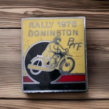 RALLY 1976 DONINGTON"  Enamel Badge “BMF" British Motorcycle Federation. P15 123