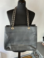 di Mario Valentino spa Black PVC Tote Bag Chain Handle Handbag
