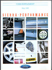 Ford Sierra 2.0i S & XR4x4 1985 UK Market Sales Brochure
