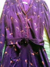 Vintage BETTY BARCLAY 70s does 40s Style Shirtwaist Midi Dress 👗🍸(M) #1400#👗