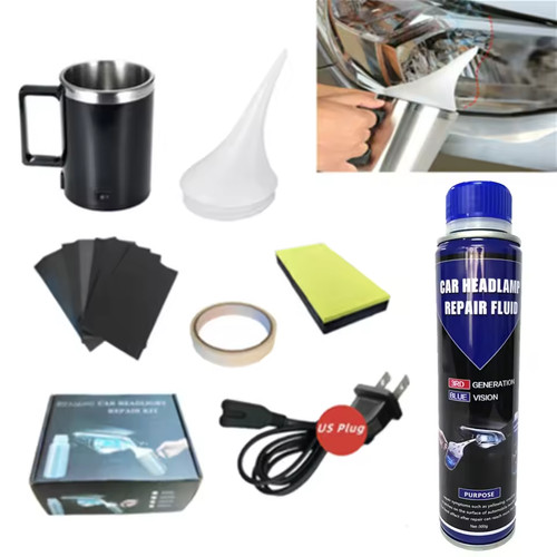Car headlight restoration - car, kit