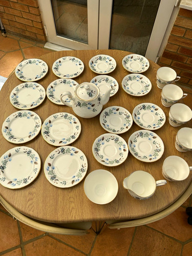 Floral gold trim ceramic tea - trim,