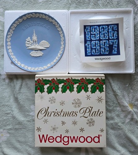 Wedgwood christmas plate - christmas, 1986