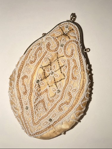 Antique beaded bag embroidered - antique,
