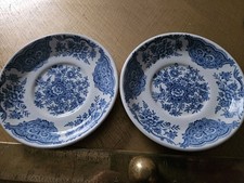 2 vintage Blue & White Ridgway
