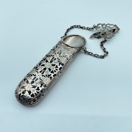 Silver plated chatelaine - chatelaine, c1883