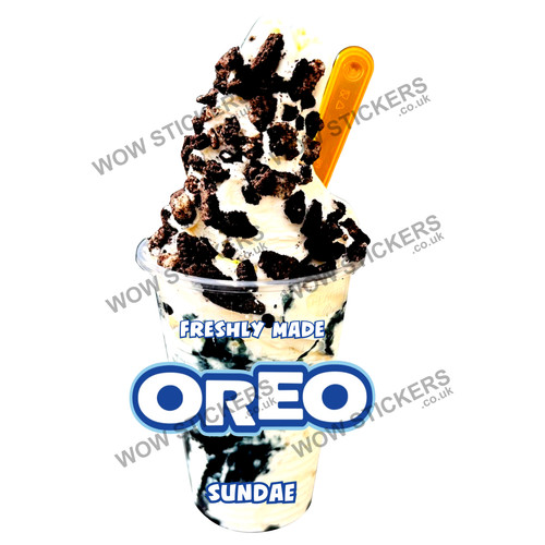 Ice cream van sticker oreo - ice,