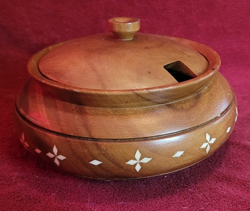 Vintage wooden soup - wooden,