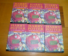 6 X J K Rowling Harry Potter & Philosophers Stone paperback UK Bloomsbury VG