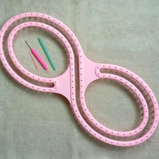 8-Shaped Afghan Loom Weaving Knitting Board DIY Yarn Scarf Blankets Sweater Kit