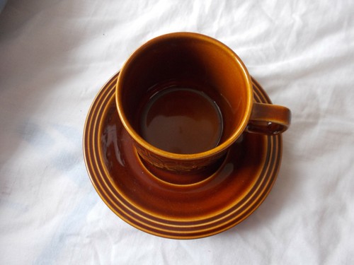 Cup and saucer hornsea - and, /