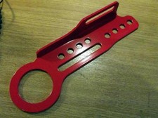 Red stainless steel rear tow