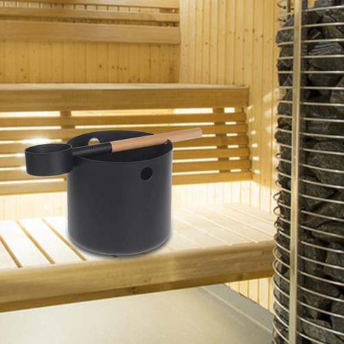 Sauna bucket and - ladle, set
