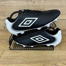 Umbro Football Boots Men’s Size UK 9.5 Calcio Black Retro Classic SG  - New