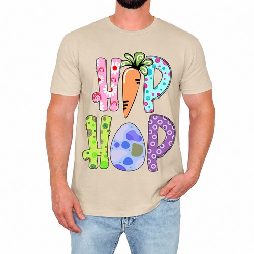 Funny hop bunny - funny, t-shirt