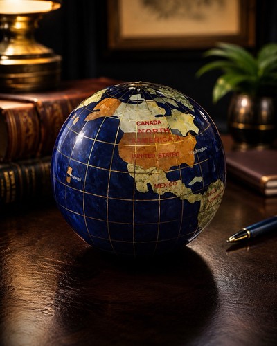 World globe mineral stone - globe,