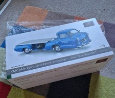 CMC 1:18_ M-143_ Mercedes-Benz Renntransporter_BLUE WONDER_1955_NEW  IN BOX