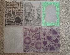 Set Of 6 A5 Embossing Folders For Card Making