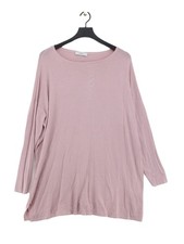 Jorli Women's Jumper M Pink Viscose with Nylon Crew Neck Pullover